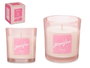 Acorde Bougie en Verre 120g Pivoine 7x8x7cm (Set de 12)