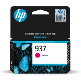 HP - Cartouche d'encre Magenta authentique 937 (4S6W3NE) pour imprimantes HP OfficeJet Pro 9110, 9120, 9130, 9720, 9730