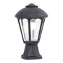 Fumagalli Applique murale Disma/Giampy, Noir, Transparent, Culot E27, IP55, Ø210 x 330 mm