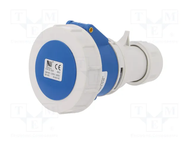 PAWBOL Connecteur d'alimentation AC 32A 400V AC 6H IP67