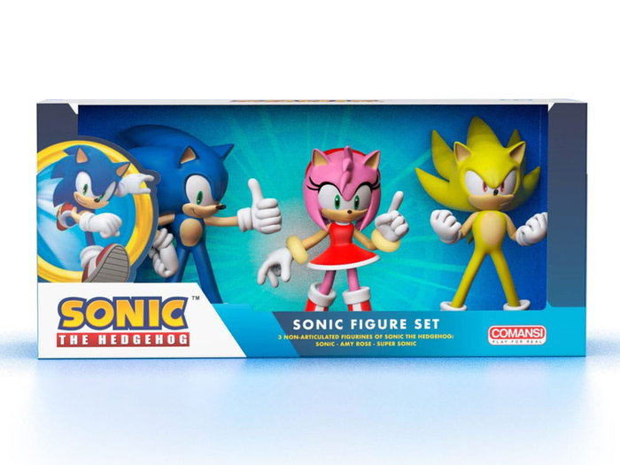 COMANSI Set de 3 mini figurines Sonic the Hedgehog
