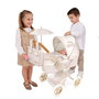 DECUEVAS Chariot de poupée pliable Verona avec ombrelle