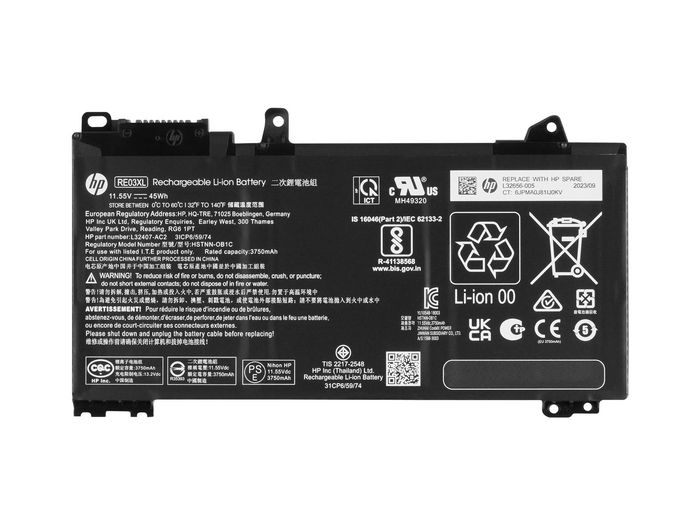 HP Batterie Li-Ion 3 cellules 45Wh pour ProBook HP Batterie Li-Ion 3 cellules 45Wh pour ProBook