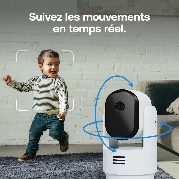 Arlo Essential 3 Kit 2 Caméras Surveillance Intérieure 2K 360° Vision Nocturne WiFi Arlo Essential 3 Kit 2 Caméras Surveillance Intérieure 2K 360° Vision Nocturne WiFi