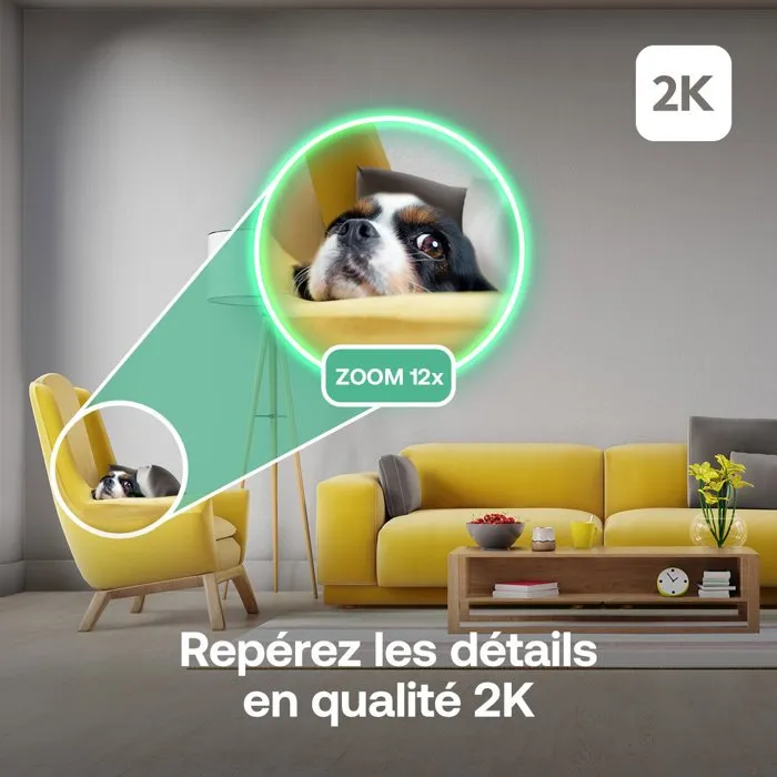 Arlo Essential 3 Kit 2 Caméras Surveillance Intérieure 2K 360° Vision Nocturne WiFi Arlo Essential 3 Kit 2 Caméras Surveillance Intérieure 2K 360° Vision Nocturne WiFi