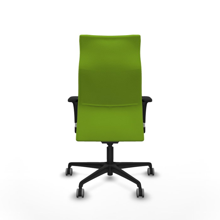 Piqueras Y Crespo Fauteuil Albacete, Similicuir Pistache, Mécanisme Synchrone, Accoudoirs 1D