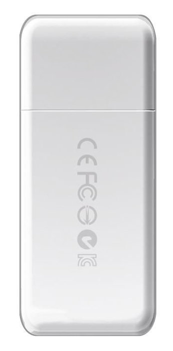 Transcend RDF5 Lecteur de cartes SD et microSD, USB Type-A 3.1 Gen 1, Blanc, multifonction avec connecteur USB intégré