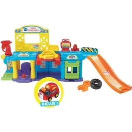VTech - Atelier SOS Réparations Tut Tut Bolides - Jeu électronique avec ascenseur hydraulique, station-service, garage - 1 véhicule parlant, 3 chansons - Version française