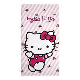 Cerda Toalla Microfibra Hello Kitty 70 x 140 cm - Serviette en microfibre - Motif Hello Kitty - Rose clair