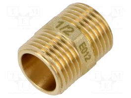 GEBO Mamelon Mâle-Mâle Hexagonal G 1/2'' Extérieur Laiton