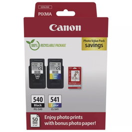 Canon PG-540 / CL-541 Photo Value Pack avec 50 feuilles de papier photo