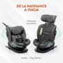Babyauto XPERTA GREY DOBBY Siège Auto i-Size Gris 0-36 kg