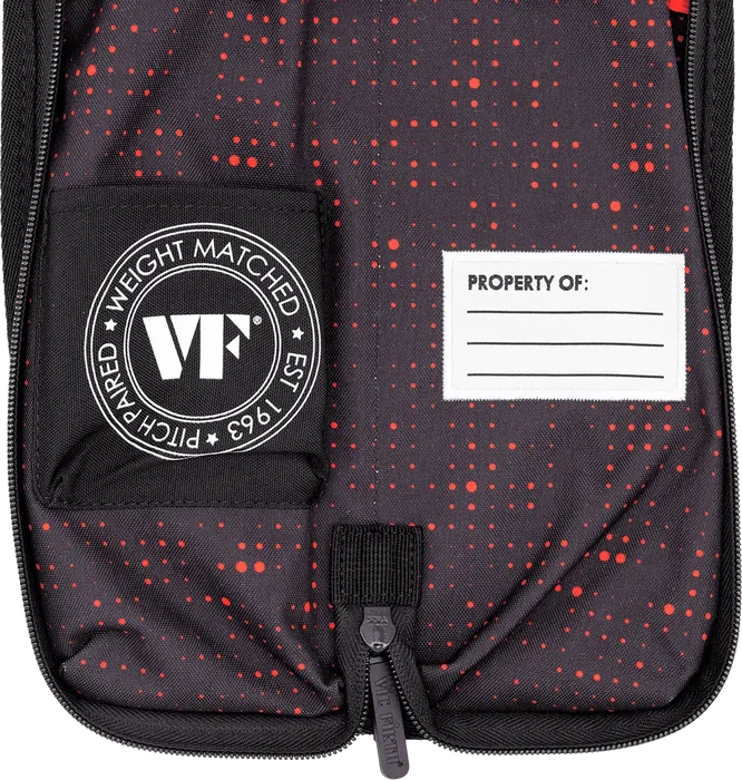 VICFIRTH Funda pour baguettes Essential Red Dot - capacité 4-5 paires, accrochage timbale
