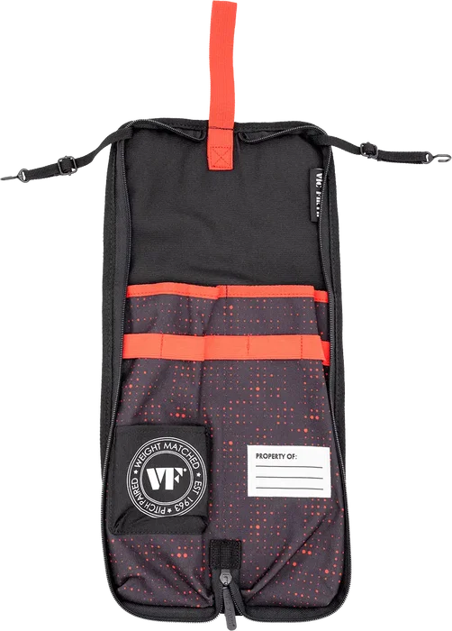 VICFIRTH Funda pour baguettes Essential Red Dot - capacité 4-5 paires, accrochage timbale