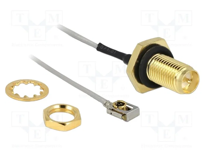 DELOCK Câble coaxial RF 1.13 IPEX MHF 1 LK vers RP-SMA femelle 100mm DELOCK Câble coaxial RF 1.13 IPEX MHF 1 LK vers RP-SMA femelle 100mm