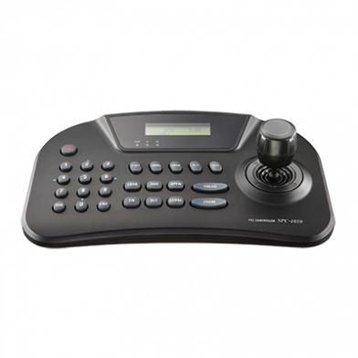 Hanwha Hanwha PTZ Control Keyboard - Clavier de contrôle PTZ pour caméras (jusqu'à 255 appareils), compatible RS-485/RS-422 avec joystick 3D et menu OSD