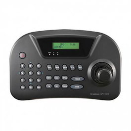 Hanwha Hanwha PTZ Control Keyboard - Clavier de contrôle PTZ pour caméras (jusqu'à 255 appareils), compatible RS-485/RS-422 avec joystick 3D et menu OSD