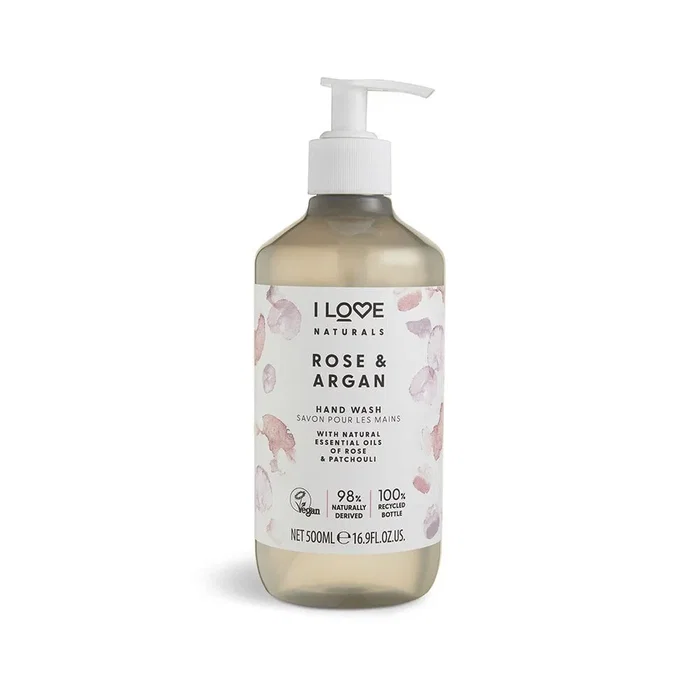 I Love Savon liquide pour les mains Naturals Collection Rose & Argan 500 ml I Love Savon liquide pour les mains Naturals Collection Rose & Argan 500 ml