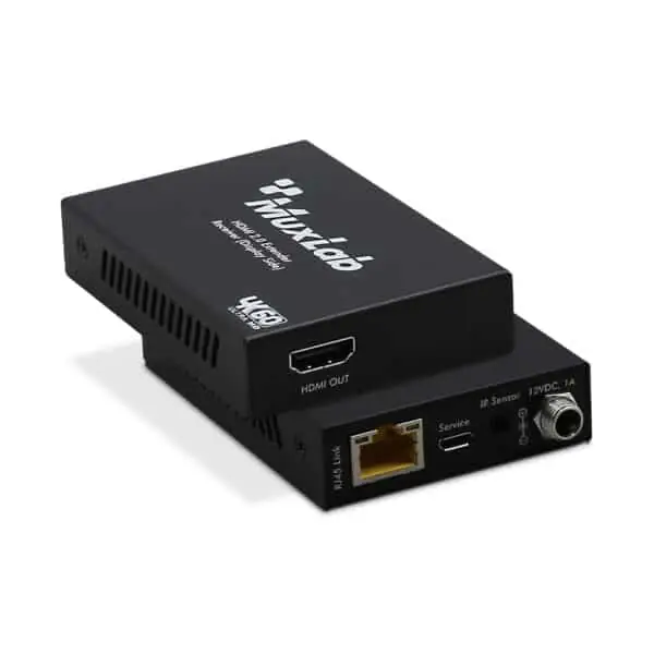 MUXLAB Kit Transmetteur-Récepteur HDMI/IR 4K60 50m PoC HDCP 2.2 HDR MUXLAB Kit Transmetteur-Récepteur HDMI/IR 4K60 50m PoC HDCP 2.2 HDR