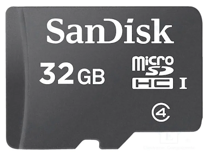SanDisk Carte mémoire microSDHC 32 Go Classe 4 avec adaptateur SD