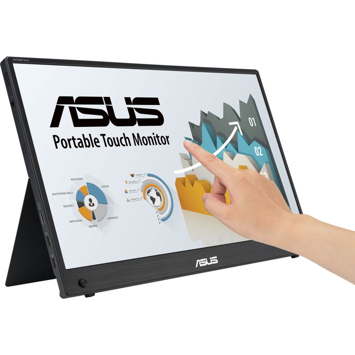 Asus ZenScreen MB16AHT - Moniteur portable tactile 40,6 cm Full HD IPS - Noir et Gris
