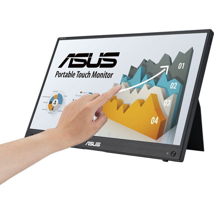 Asus ZenScreen MB16AHT - Moniteur portable tactile 40,6 cm Full HD IPS - Noir et Gris
