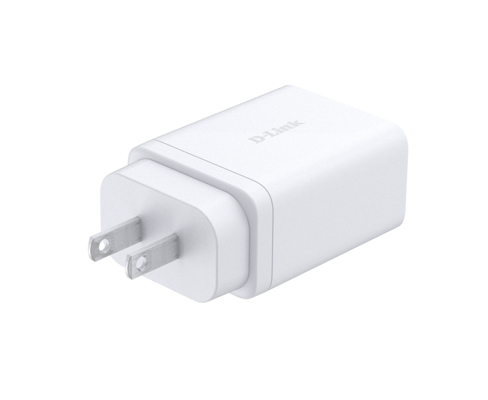 D-Link Chargeur GaN 65 W PD 3.0 DCP-651, 2x USB-C + 1x USB-A, Prise Universelle AU/EU/UK/US, Protection Surtension