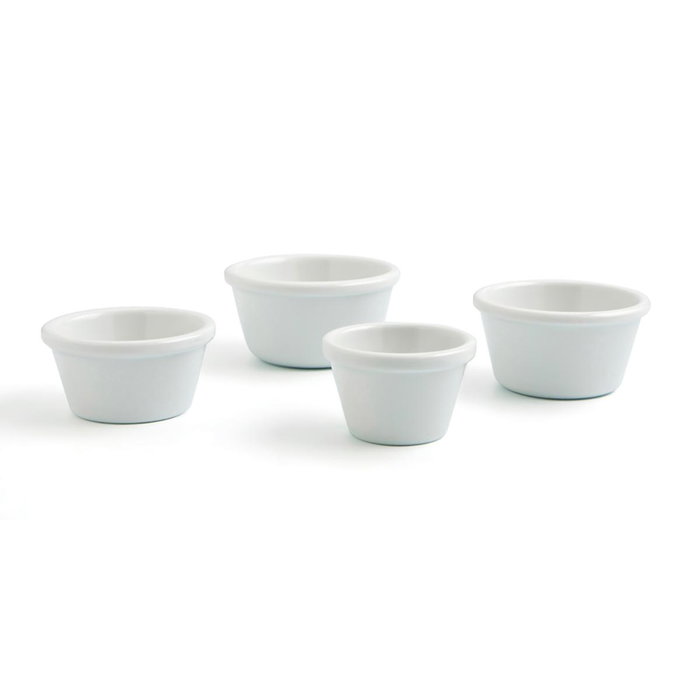 Quid Professional Ramekin Rond en Mélamine Blanc 8x8x4 cm (24 Unités)