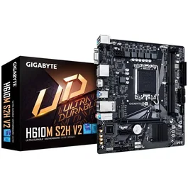 Gigabyte Carte Mère H610M S2H V2 DDR5 Micro-ATX Chipset Intel H610, Compatible Processeurs Intel, DDR5, Connectivité Complète