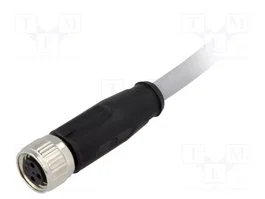 HARTING Connecteur M8 industriel 3 broches droit avec cordon 2m