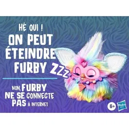 Furby Furby Tie Dye, Peluche interactive animatronique pour enfants à partir de 6 ans avec 15 accessoires et commandes vocales