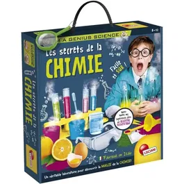Lisciani Giochi I'm a Genius Secrets de la Chimie - Kit Laboratoire Chimique pour Enfants avec 50 Expériences Sûres, Matériel Complet et Journal d'Observation