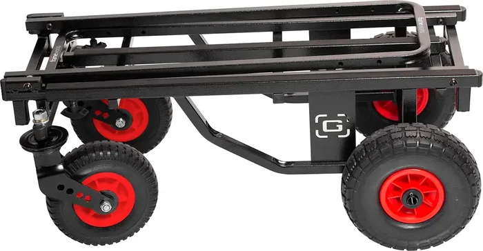 Frameworks Chariot Utilitaire Tout Terrain Pliable 52" Noir Acier Capacité 226 kg