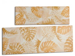 GIFTDECOR Lot de 2 toiles 30x90 couleur naturelle