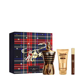 Jean Paul Gaultier - Coffret Le Male Elixir pour Homme : Eau de Parfum 125 ml + Eau de Parfum 10 ml + Gel Douche 75 ml