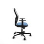 Piqueras y Crespo Chaise de Bureau Jorquera Bleu ciel et Blanc