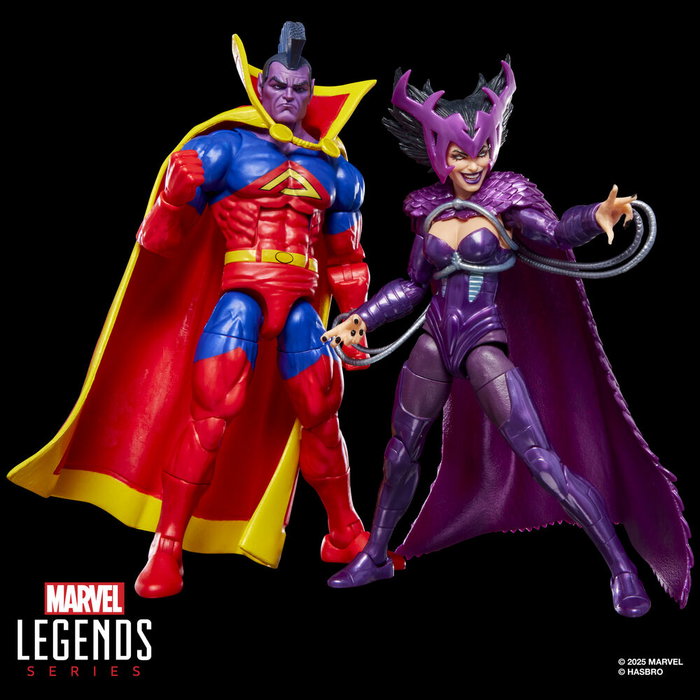 HASBRO Blister 2 figurines Deathbird & Marvel's Gladiator X-Men Marvel Legends Series 15cm