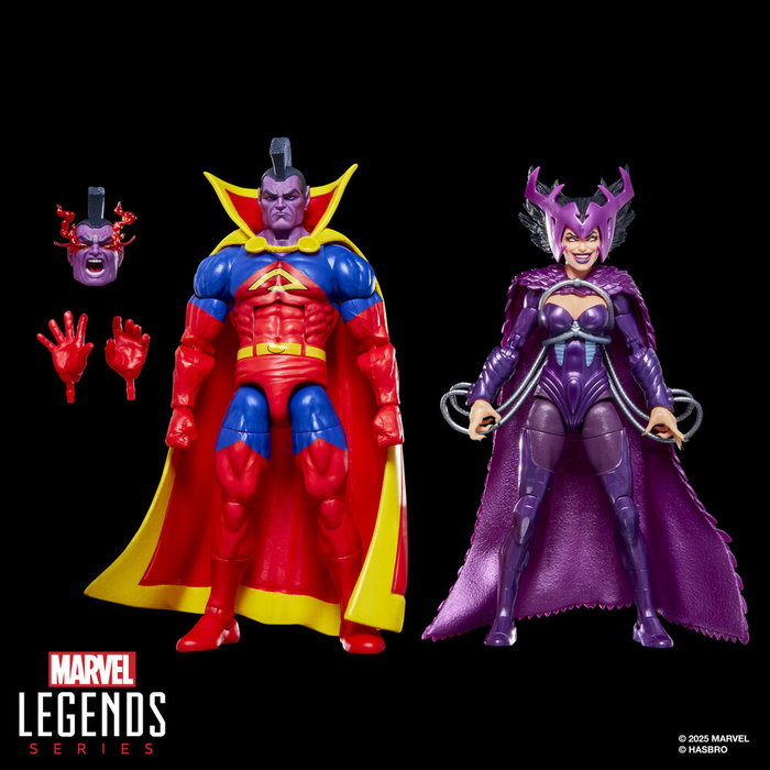 HASBRO Blister 2 figurines Deathbird & Marvel's Gladiator X-Men Marvel Legends Series 15cm
