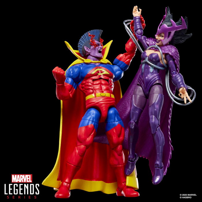 HASBRO Blister 2 figurines Deathbird & Marvel's Gladiator X-Men Marvel Legends Series 15cm