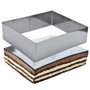 Lily Cook Lot de 3 Moules Rectangulaires en Acier Inoxydable
