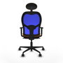 Piqueras y Crespo Chaise de Bureau 1D036N1 Orange avec Appui-tête
