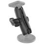 RAM Mounts RAM-B-201U Bras double articulation moyen, technologie à ressort pour ajustement infini, connexion boule 1" B