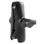 RAM Mounts RAM-B-201U Bras double articulation moyen, technologie à ressort pour ajustement infini, connexion boule 1" B