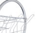 Kinvara Escurreplato 2 étages chromé blanc 40x11x26 cm métal et plastique (Set de 6)