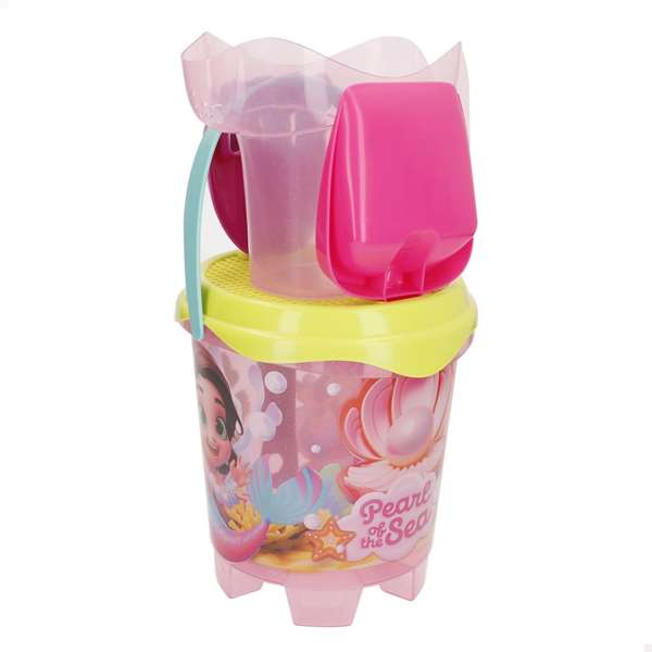 Color Baby - Cube de Playa Castillo Perla Del Mar - Diamètre 18 cm avec Pala, Râteau et Arrosoir - Cubes et Seaux de Sable pour Enfant Color Baby - Cube de Playa Castillo Perla Del Mar - Diamètre 18 cm avec Pala, Râteau et Arrosoir - Cubes et Seaux de Sable pour Enfant