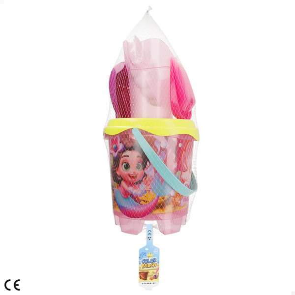 Color Baby - Cube de Playa Castillo Perla Del Mar - Diamètre 18 cm avec Pala, Râteau et Arrosoir - Cubes et Seaux de Sable pour Enfant Color Baby - Cube de Playa Castillo Perla Del Mar - Diamètre 18 cm avec Pala, Râteau et Arrosoir - Cubes et Seaux de Sable pour Enfant