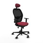 Piqueras y Crespo Chaise de Bureau Jorquera, Granat et Noir