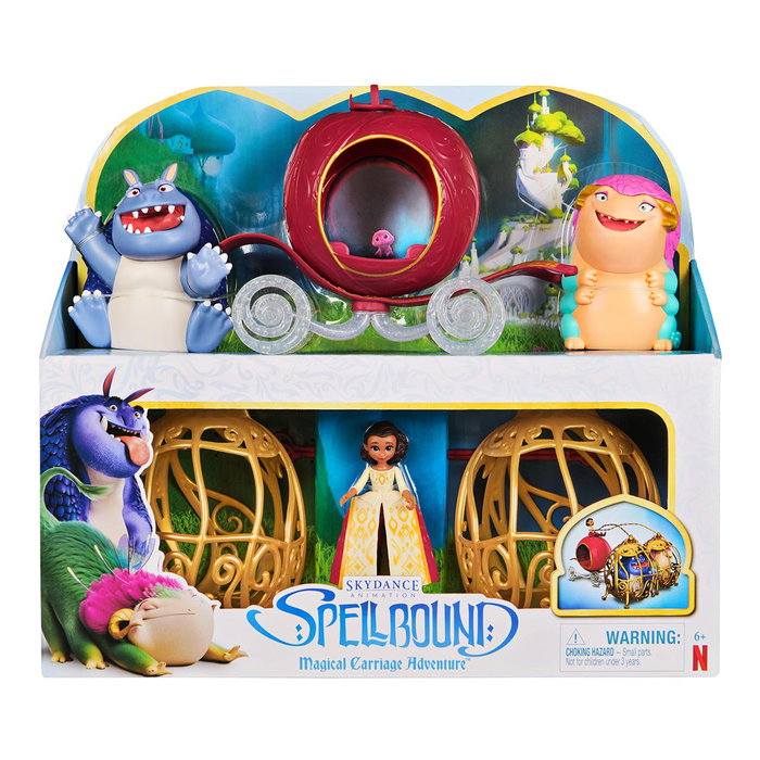 Spin Master Pack Carruaje Mágico Hechizados 6067096 – Coffret de Figurines à Articulation de la Série Netflix Hechizados avec Carrosse et Personnage Ellian – Dès 6 ans