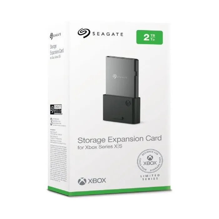 Seagate STJR2000400 Carte d'extension de stockage 2 To pour Xbox Series X, Xbox Series S et Microsoft - Noir