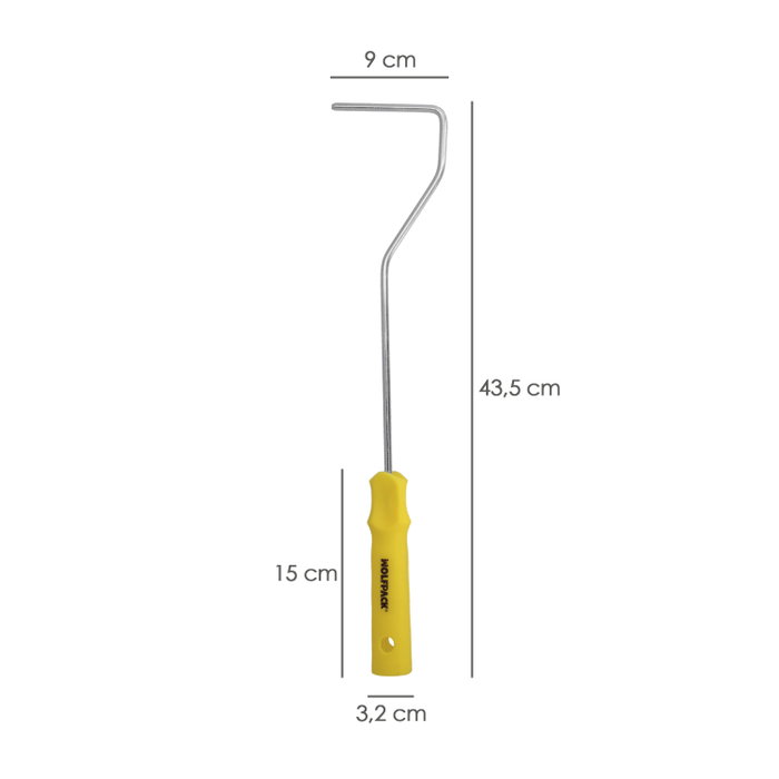 WOLFPACK LINEA PROFESIONAL Manche de rechange pour rouleaux émail 100 mm WOLFPACK LINEA PROFESIONAL Manche de rechange pour rouleaux émail 100 mm